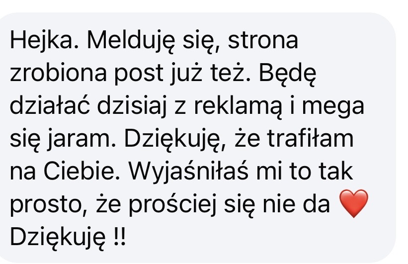 Opinia klientki