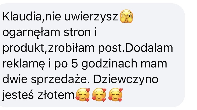 Opinia klientki